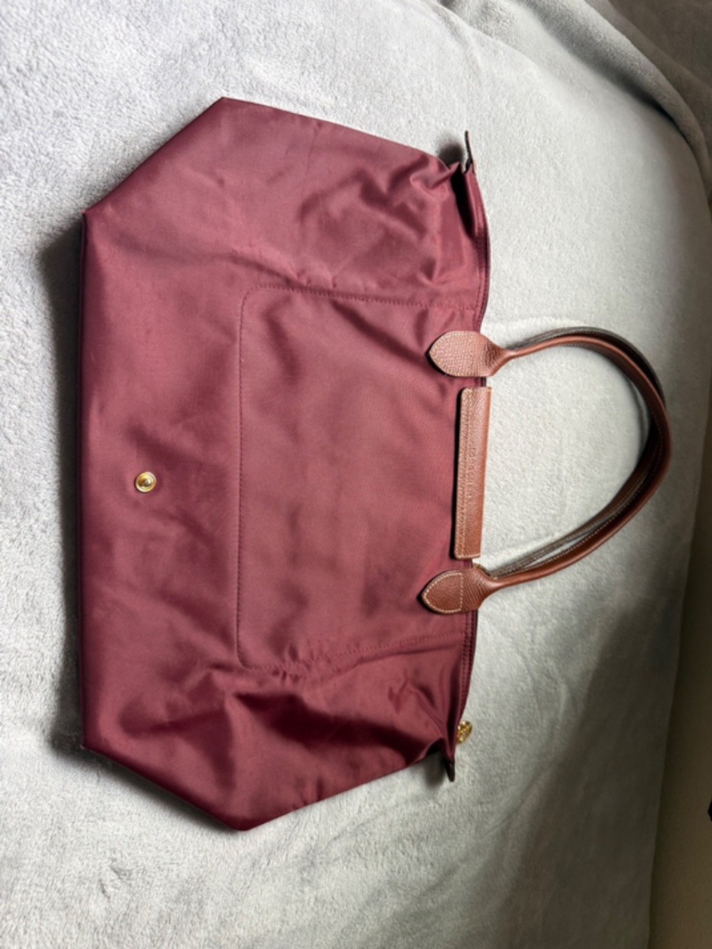 Longchamp Le Pliage Original Large L Tote Bag Burgundy - Picture 13 of 15